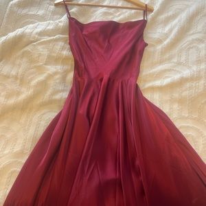 Red/Maroon Windsor Floor length Prom Gown